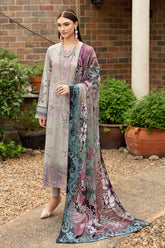 Y-902 | 3PC Unstitched Luxury Lawn Collection Riwayat By Ramsha